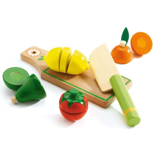Szeletelhető gyümölcsök - főzős játék- Fruits & vegetables to cut  -Djeco