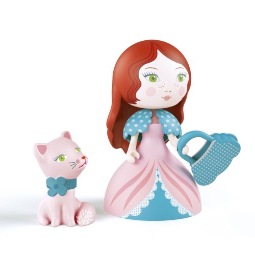 Hercegnő cicával - Rosa & Cat - játékfigura -Djeco