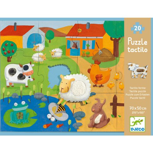 Óriás puzzle - Tanya - Tactile farm puzzle -Djeco