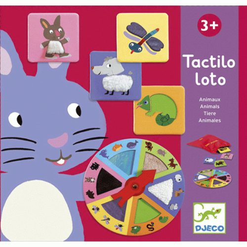 Djeco Társasjáték - Tapintgató - Tactilo lotto, animals 