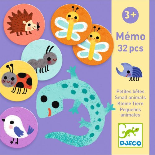 Djeco Memóriajáték - Kicsi állatok - Memo Small animals