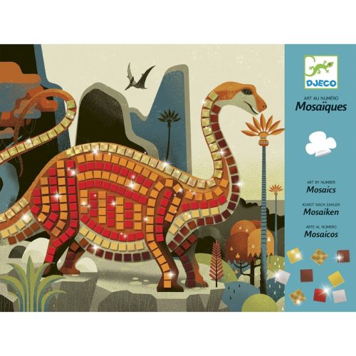 Mozaikkép készítés - Dínók - Dinosaurs -Djeco