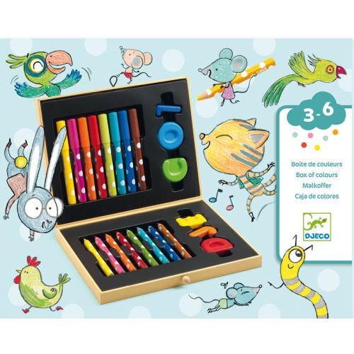 Kicsik színes készlete - Box of colours for toddlers -Djeco