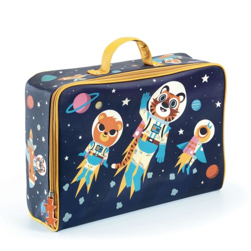 Trendi kis gyerek bőrönd - Űrutazás - Space suitcase -Djeco