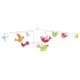 Szélmobil függődísz - gyerekszoba dekoráció-Színes madarak - Colourful flight of fancy  -Djeco